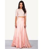 Pure raw silk pech heavy embroidered blouse intricately with pearl and cut dana