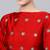 Red Mirror Work Art Silk Semi Stitched Indian Wedding Lehenga Dress