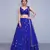 Meghalaya Royal Blue Art Silk Lehenga Choli Set