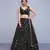 Marvellous Black Embroidered with mirror work Art Silk Lehenga choli for party