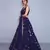Mesmerizing Navy Blue Embroidered with mirror work Art Silk Party wear Lehenga choli