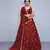 Bewitching Maroon Embroidered with mirror work Art Silk Lehenga choli for bridesmaid