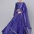 Royal blue Mirror Work Art Silk Semi Stitched Indian Designer Lehenga Dress