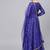 Royal blue Mirror Work Art Silk Semi Stitched Indian Designer Lehenga Dress