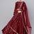 Maroon Mirror Work Art Silk Semi Stitched Indian Festive Lehenga Dress