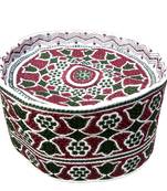 Zig zag border islamic crown cap