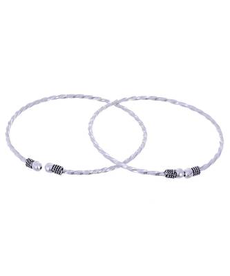 Black Oxidised German Silver Anklet 1
