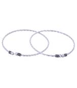 Black Oxidised German Silver Anklet