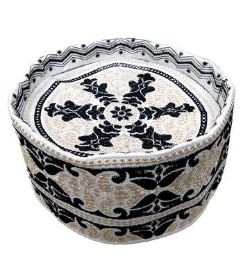 Paisley embroidered islamic barkati topi 1