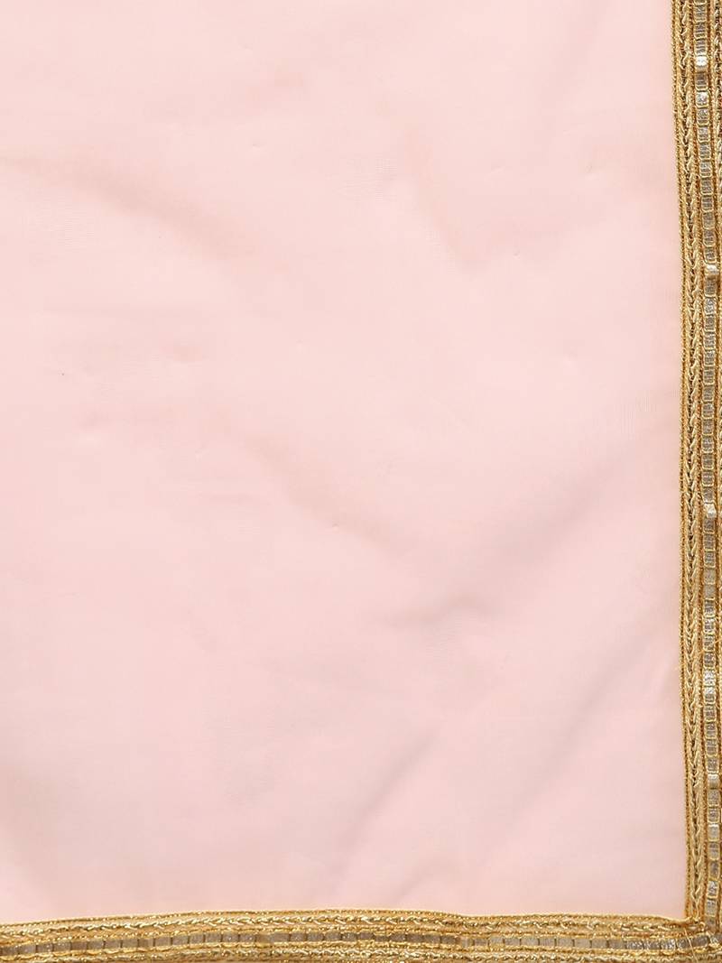 Yellow Soft Net Embroidered Semi Stitched Lehenga With Unstitched Blouse & Dupatta