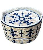 off white embroidered islamic topi