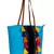 Anekaant Hoist Blue canvas and Jacquard tote bag