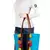 Anekaant Hoist Blue canvas and Jacquard tote bag