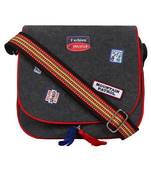 Anekaant Vintage Black  washed canvas sling bag