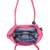 Anekaant Striped Pink and Blue Cotton Tote Bag