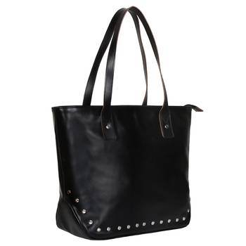 Anekaant Modish Black Leatherette Shoulder Bag 2