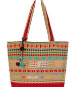 Anekaant Totemic Multicoloured Jacquard and Cotton Shoulder Bag