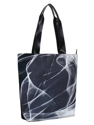 Anekaant Flex Blue and White Printed Canvas Tote Bag 2