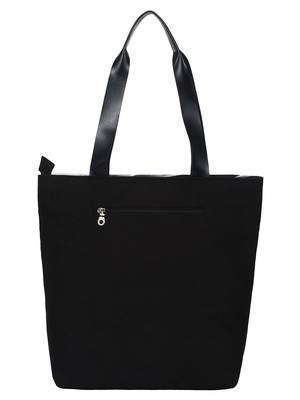 Anekaant Flex Blue and White Printed Canvas Tote Bag 3