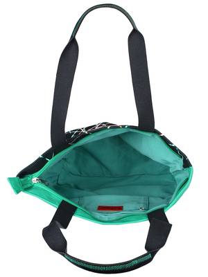Anekaant Flex Black Printed Canvas Tote Bag 4