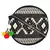 Anekaant Discoid Black and Off White Cotton Jacquard Sling Bag
