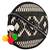 Anekaant Discoid Black and Off White Cotton Jacquard Sling Bag