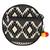 Anekaant Discoid Black and Off White Cotton Jacquard Sling Bag