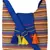 Anekaant Fringed Blue and Multicoloured Striped Cotton Sling Bag