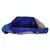Anekaant Fringed Blue and Multicoloured Striped Cotton Sling Bag