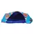 Anekaant Motley Blue Multicoloured Striped Cotton Sling Bag