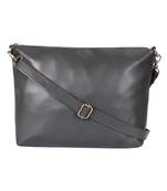 Anekaant Modish Grey Leatherette Sling Bag
