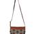 Anekaant Envelope Black and brown Cotton jacquard and leatherette Sling Bag
