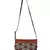 Anekaant Envelope Black and brown Cotton jacquard and leatherette Sling Bag