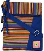 Anekaant Mini Blue and multicoloured Cotton Sling Bag