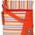 Anekaant Mini Orange and multicoloured Cotton Sling Bag