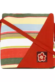 Anekaant Steady Red and  Multicoloured Cotton Sling Bag