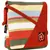 Anekaant Steady Red and  Multicoloured Cotton Sling Bag