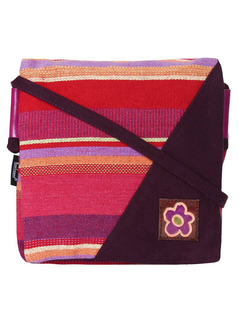 Anekaant Steady Multicoloured Cotton Sling Bag