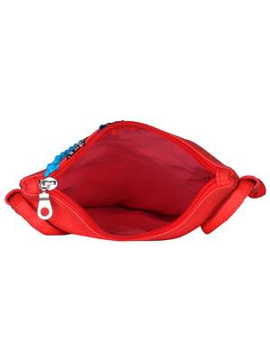 Anekaant Steady Red Cotton Sling Bag 5
