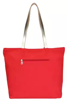 Totemic Peach and Multicoloured Jacquard and Cotton Shoulder Bag