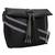 Anekaant Modish Black Solid Leatherette Sling bag