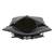 Anekaant Modish Black Solid Leatherette Sling bag