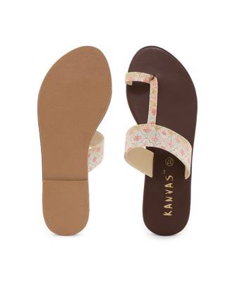 multicolor printed synthetic kolhapuris womens footwear 1