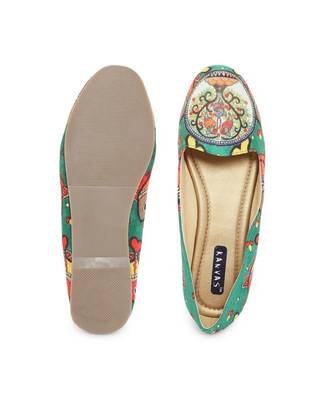 multicolor solid synthetic ballerinas womens footwear 1