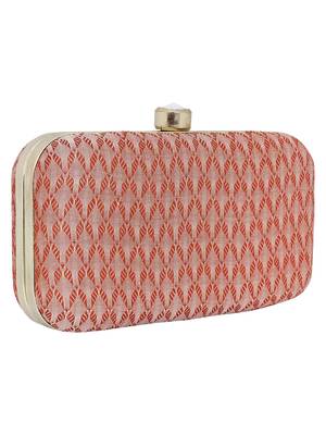 Anekaant Miniaudiere Peach Evening Clutch Bag 2