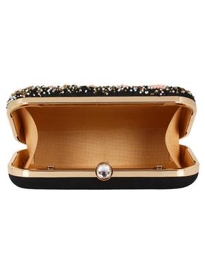 Anekaant Ethnique Blue and Multicoloured Party Clutch Bag 4