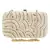 Anekaant Ethnique Gold and White Party Clutch Bag