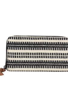 Anekaant streak Black and White jacquard wallet