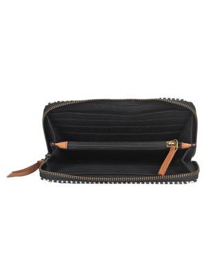 Anekaant streak Black and White jacquard wallet 4
