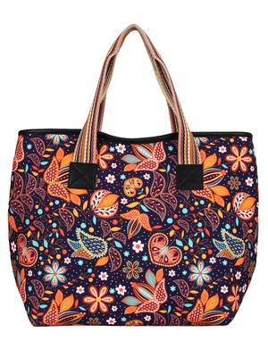 Anekaant Artsy Digital Print Polyester Canvas Shaulder Bag Blue and Multicolour 1